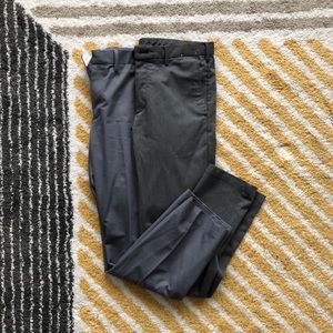 JCrew Slim Bedford / Uniqlo Grey Chinos Trousers Dress Pants NWOT